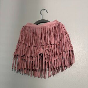 Mia Belle Girls Pink Fringe Skort – Size 5